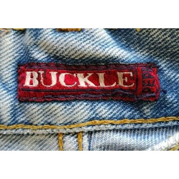 Vintage Buckle Pepe Jeans 26 Betty High Rise Embroidered Raw Cuff - Picture 3 of 15